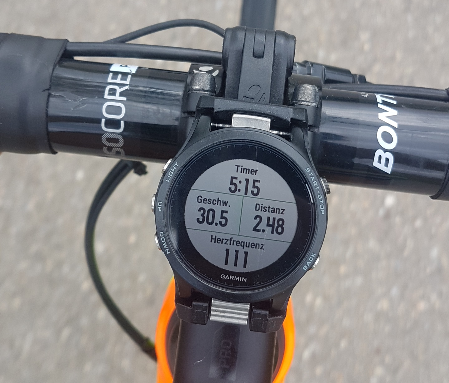Garmin FR 945 as a bike computer
